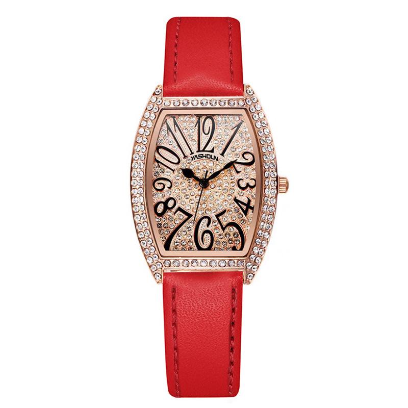 Женские часы Изысканные женские часы Модные водонепроницаемые кварцевые часы со стальным ремешком Женские часы