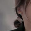 Elegant Korean Sugar Cube Earrings: Minimalist Design for Women