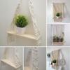 Macrame Knitted Rope Woven Wall Hanging Rope Handmade Tapestry Shelf Tassel Decor Kit