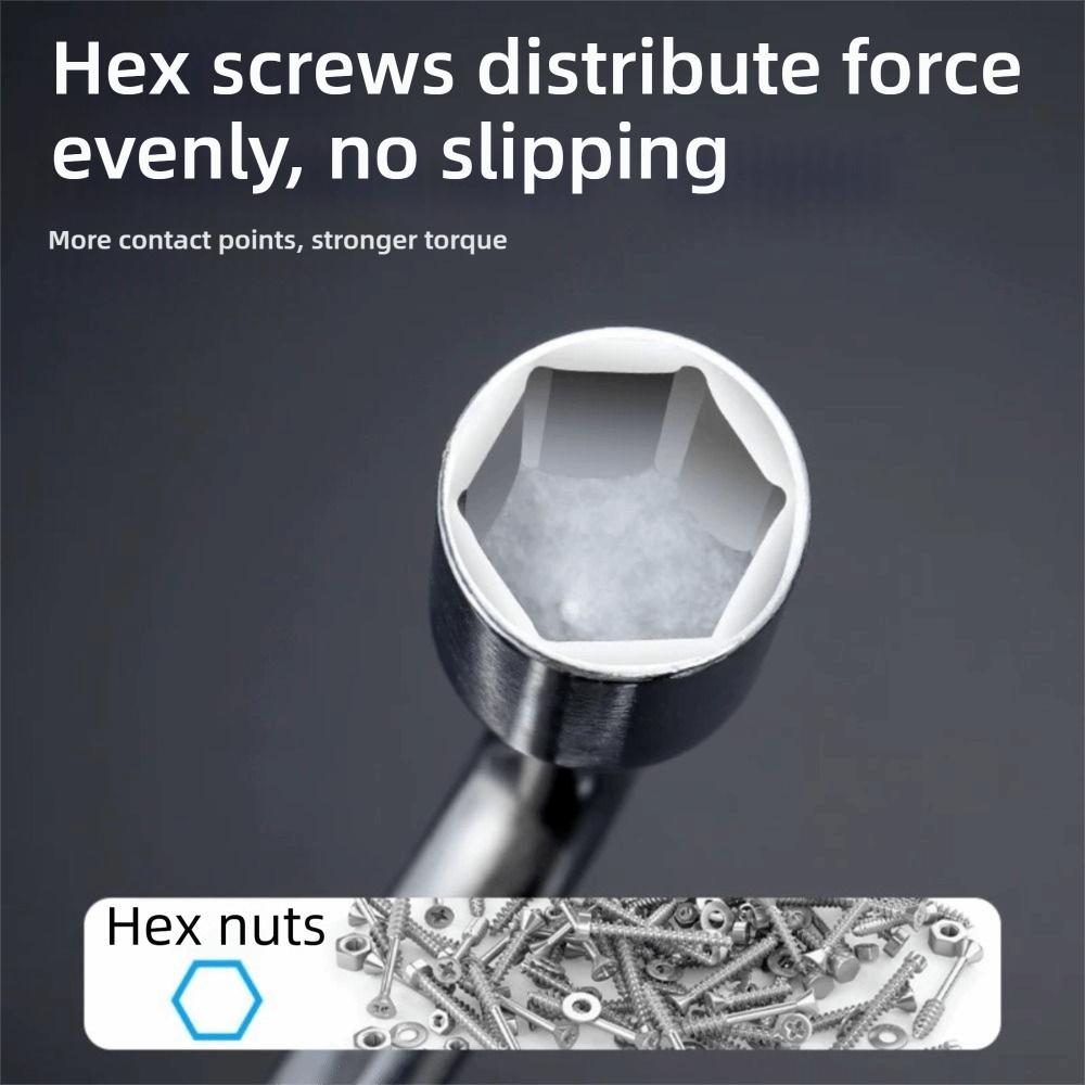 Hexagonal Head Lug Wrench L Type Socket Lug Wrench Standard Tool Tire Wrench Car Repair
