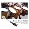 2 Pcs 12.5Inch Bass Steel Drum Mallets,Wool Felt Drum Sticks with Stainless Steel Handle Anti-Slip Wool Drum Mallets 3