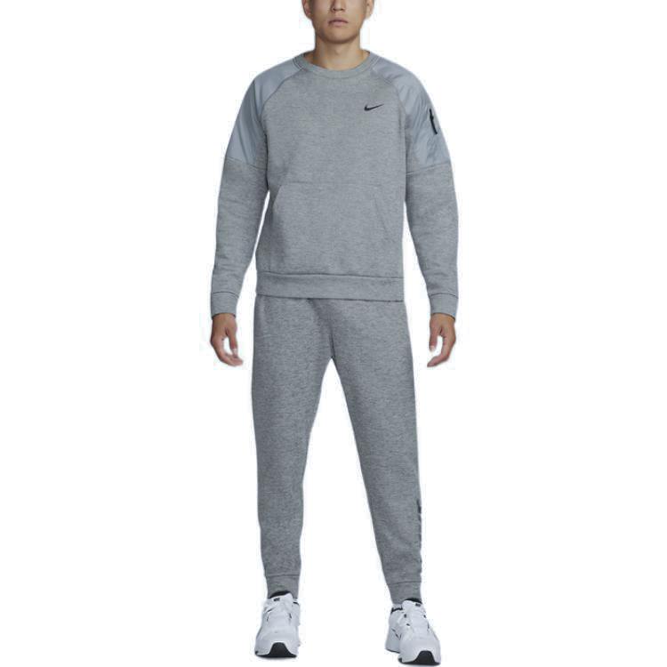 Nike Мужские вязаные спортивные штаны серые с умеренной манжетой DQ4847-063
