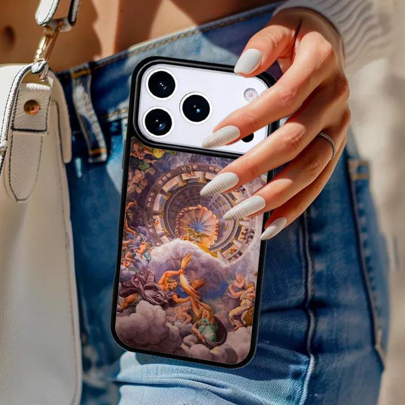 Искусство эпохи Возрождения Картина мягкий чехол для телефона для iPhone 17 Air 14 15 13 12 Max Чехол для Apple 16e 11 Pro Max Plus Coque