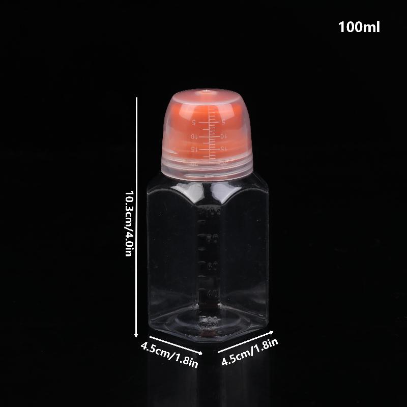 1 шт. Круглые и квадратные многоразовые пластиковые бутылки с дозатором с градуировкой – для салатной заправки, масел для барбекю и приправ