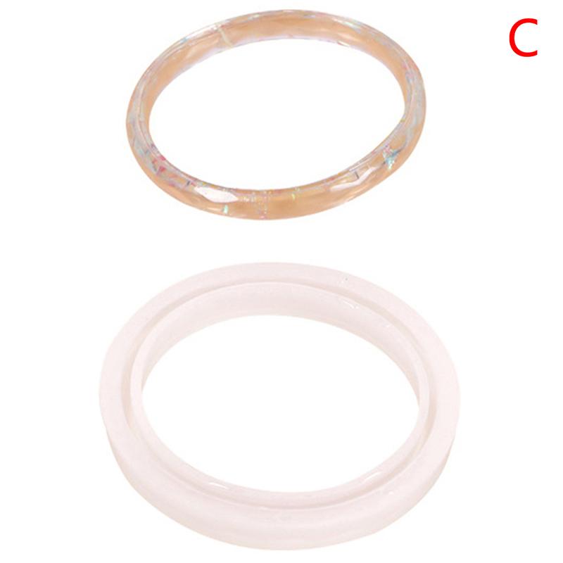 1 шт. силиконовая форма для браслета, круглая силиконовая форма для изготовления ювелирных изделий своими руками, смола с сухоцветами, модель ромба для браслета, инструменты для литья