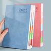 PU 2025 A5 Agenda Notebook Thicken Schedule Planner Notepad 2025 Planner Notebook School Office