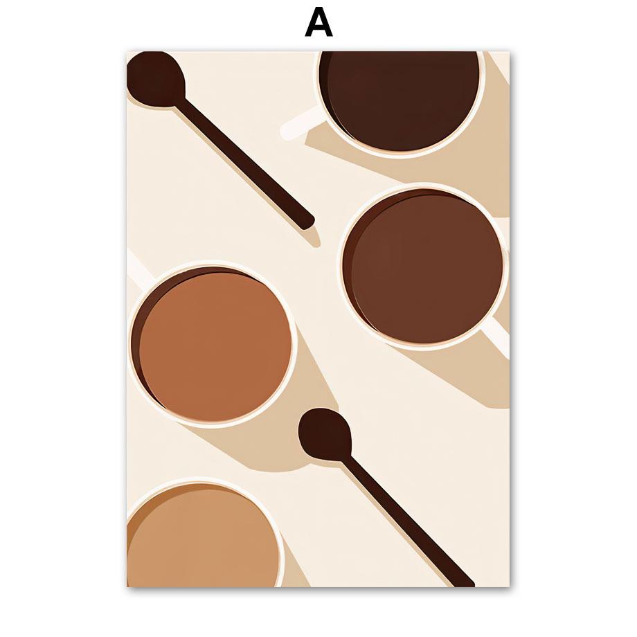 Кофе Минималистичные Чашки Кофейная Культура Кафе Настенные Художественные Принты Постеры Скандинавские Холсты Картина Кухня Отель Бар Домашний Декор