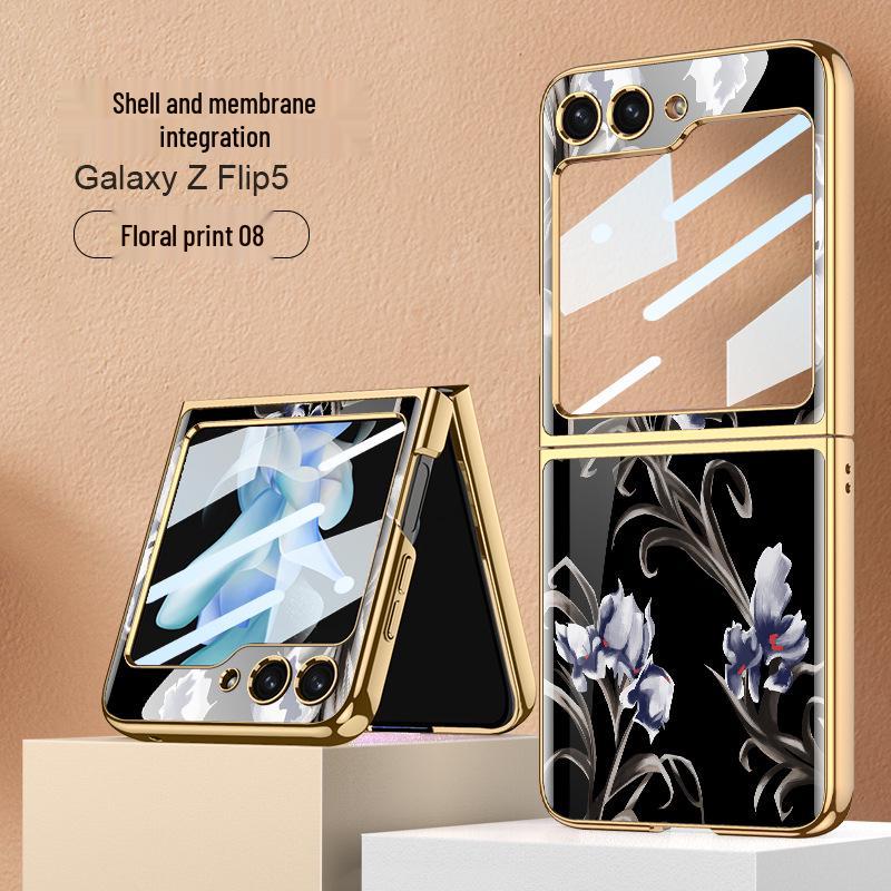 Креативный складной чехол для телефона Samsung Galaxy Z Flip5 - Стильный дизайн для девушек