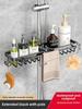Bathroom Punch-Free Multi-Layer Storage Rack, Space-Aluminum Shower Shelf