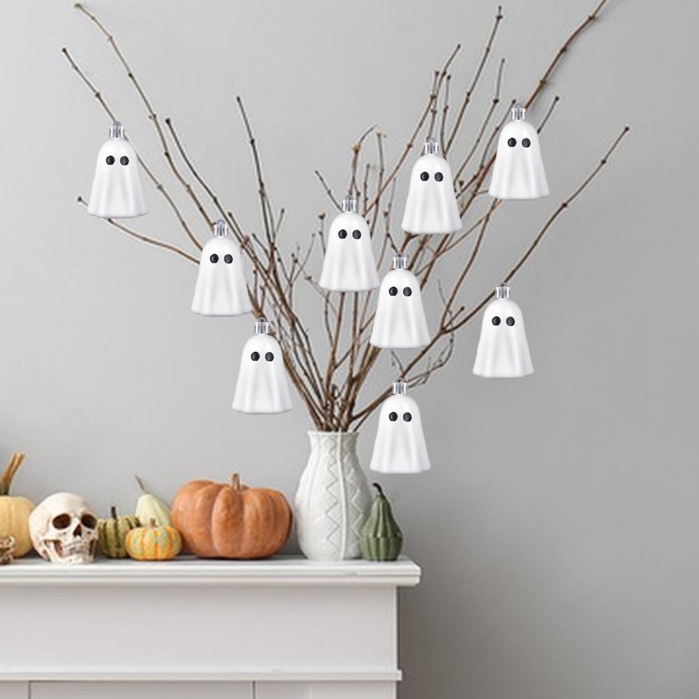 Festive Ghost Decorations Spooky Halloween Ghost Ornaments for Trees Walls Doors Set of 8 Lightweight Hanging for Party