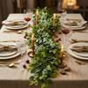 DIY Artificial Leaves Vine Artificial Foliage Artificial Wisteria Vine Garland  Garden Decoration