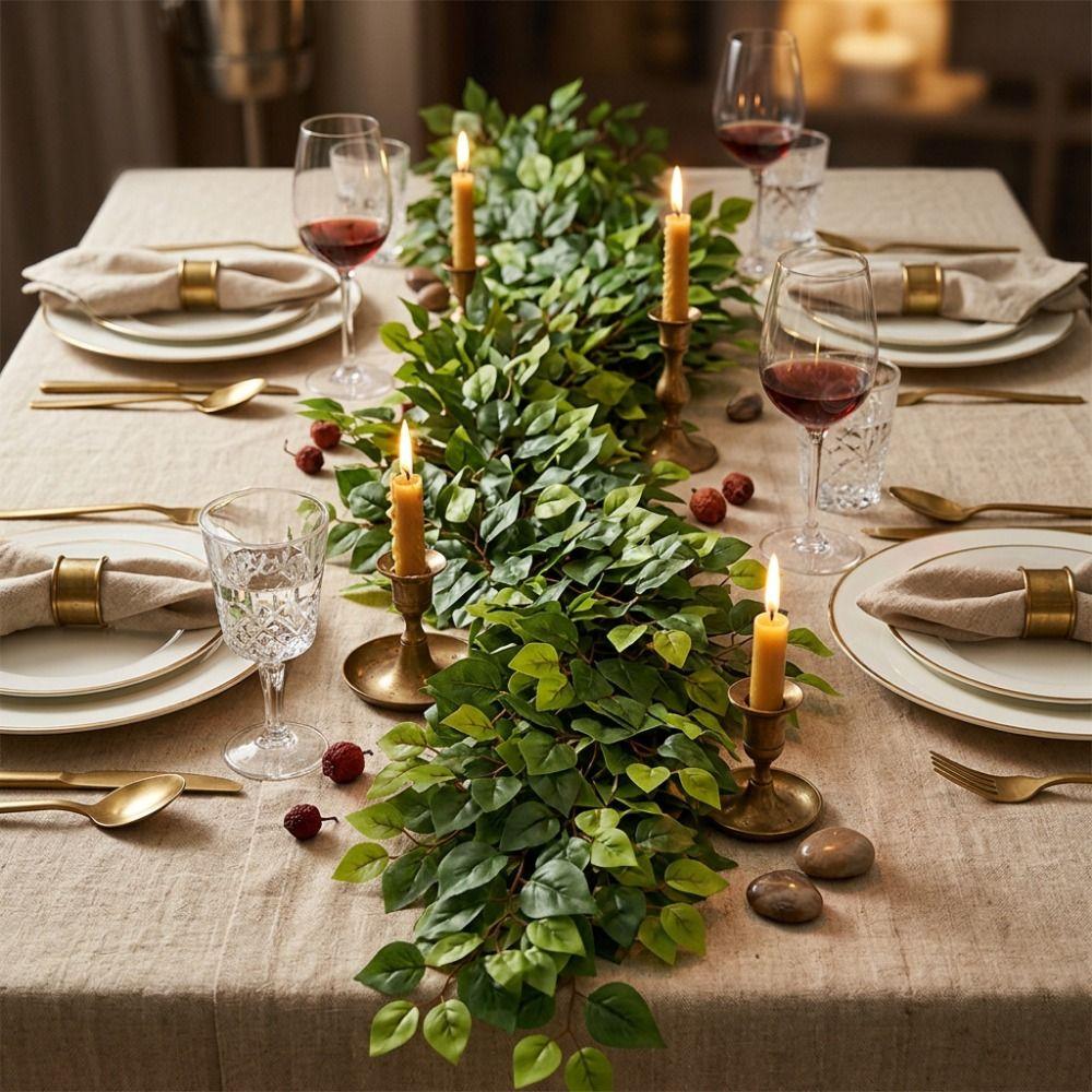 DIY Artificial Leaves Vine Artificial Foliage Artificial Wisteria Vine Garland Garden Decoration
