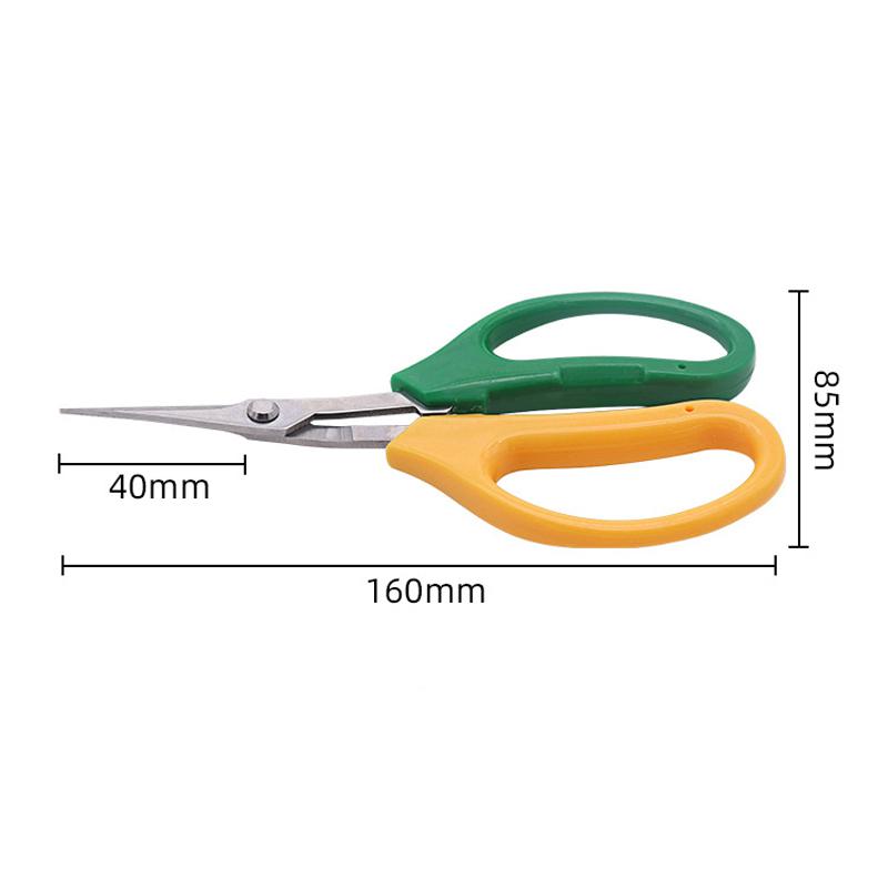Gardening Scissors Two-color Branch Bonsai Pruning Elbow Rare Fruit Picking Grape Scissors Picking Tool