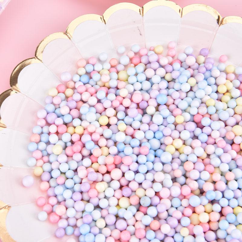 10 г/упак. круглый шарик из пенопласта цвета макарон для наполнителя, подарочная упаковка, подарочная упаковка