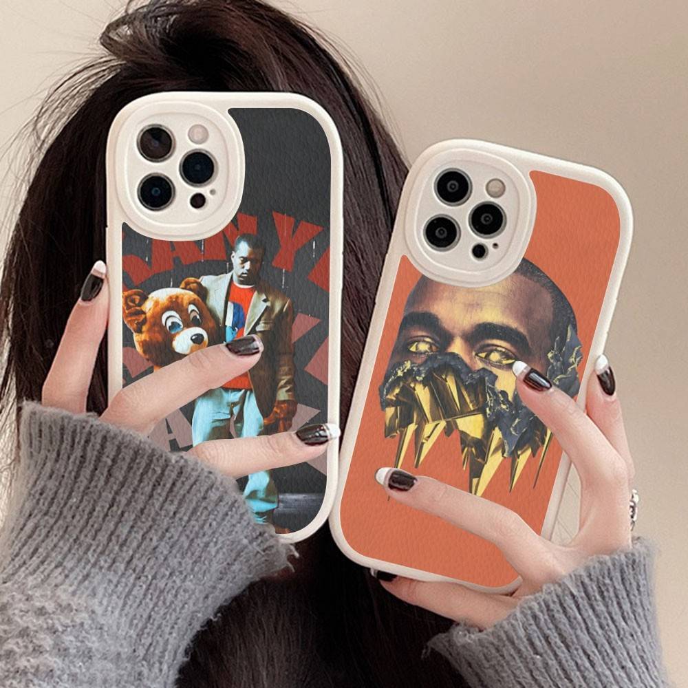 Американский K-Канье Поп-рэпер W-Уэст Чехол для телефона Для IPhone 16 15 14 13 12 11 Pro Max Plus Ударопрочный кожаный чехол