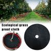 12 Pcs Degradable Tree Mulch Ring Round Anti-Grass Protector Mat Non-Woven Fabric Cover Reusable Weed Barrier Mat for Root Protection Weed Control