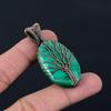 Tree Of Life Malachite Gemstone Pure Copper Wire Wrap Handmade Jewelry Pendant