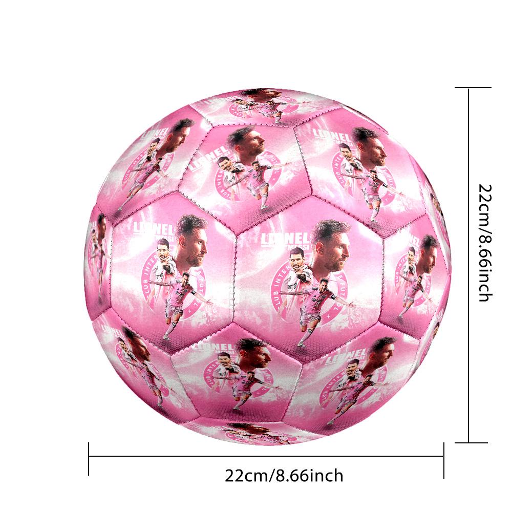 Messi's Celebration Pose Size 5 Soccer Football Machine Sewn Indoor/Outdoor Universal Football Perfect Commemorative Gift for Soccer Lovers