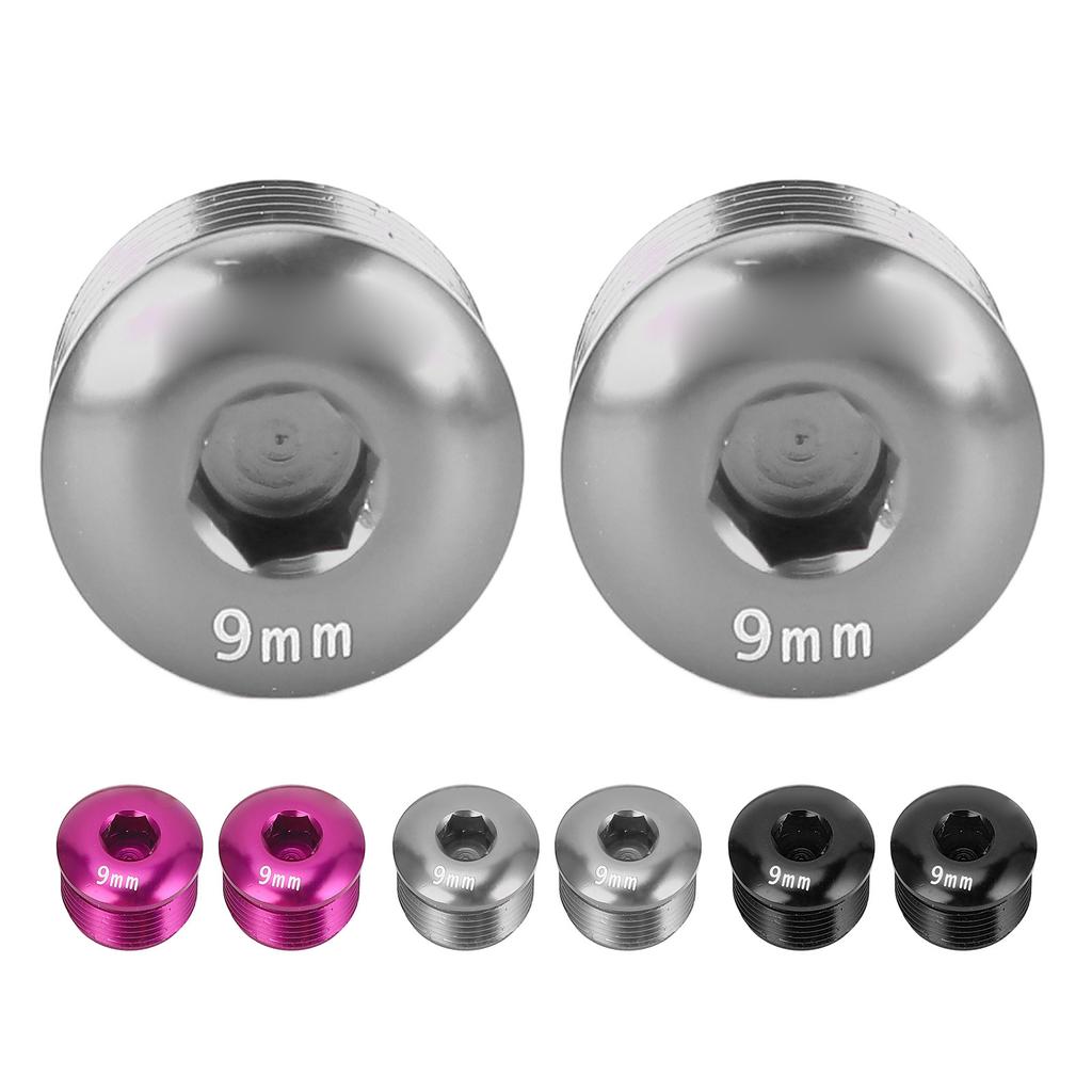 2 ШТ. Пылезащитная крышка для педали велосипеда M14 9 мм из алюминиевого сплава, защитный стопорный винт для горного велосипеда
