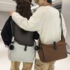 Пригородная сумка Большая вместительная сумка через плечо Сплошной цвет Студенческая сумка на плечо для мужчин и женщин