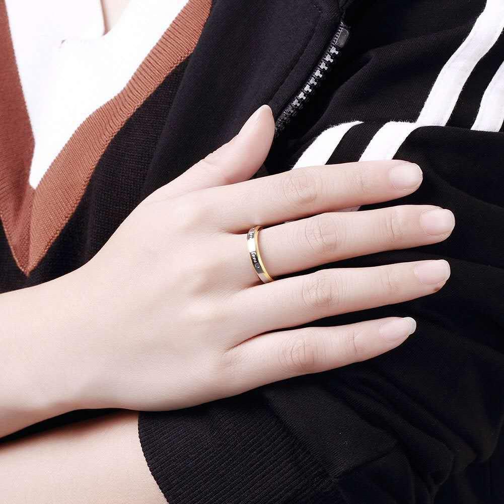 Кольцо из нержавеющей стали ForeverLove Love с надписью 4/6 мм, золото и серебро, эротические украшения для пар