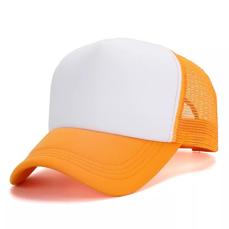 OEM 5 Panel Sport Cap Gorras Foam Mesh Trucker Hat Custom Logo Design Pattern 3D Embroidery Sublimation Print Promotional Hat
