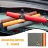 For Porsche Car Cleaning Soft Brush Tool Dust Remover Suede Fleece Microfiber Wash Towel Car Cleaning Rag Cloth Auto Accessories