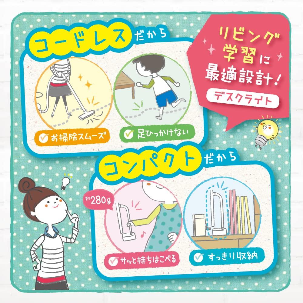 Настольная лампа Sonic, Livingaku, LED, Тонкая, Перезаряжаемая от USB, Белая, LV-5765-W