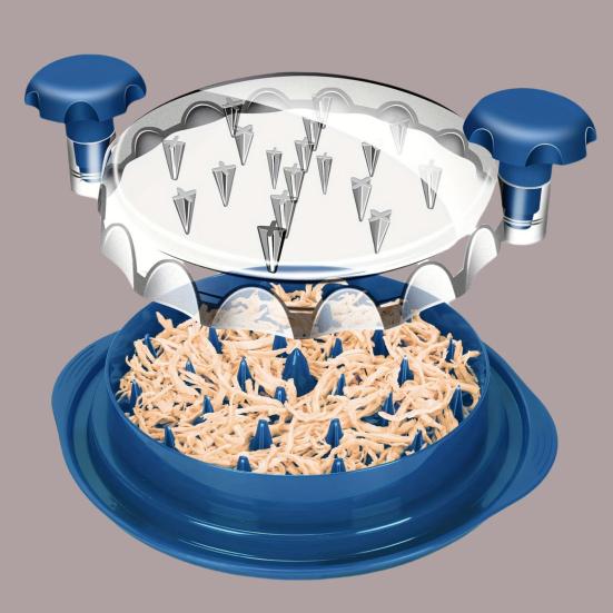 Измельчитель курицы с прозрачной крышкой Большая машина для измельчения мяса Нескользящая эргономичная ручка Не содержит БФА Свинина Говядина Курица