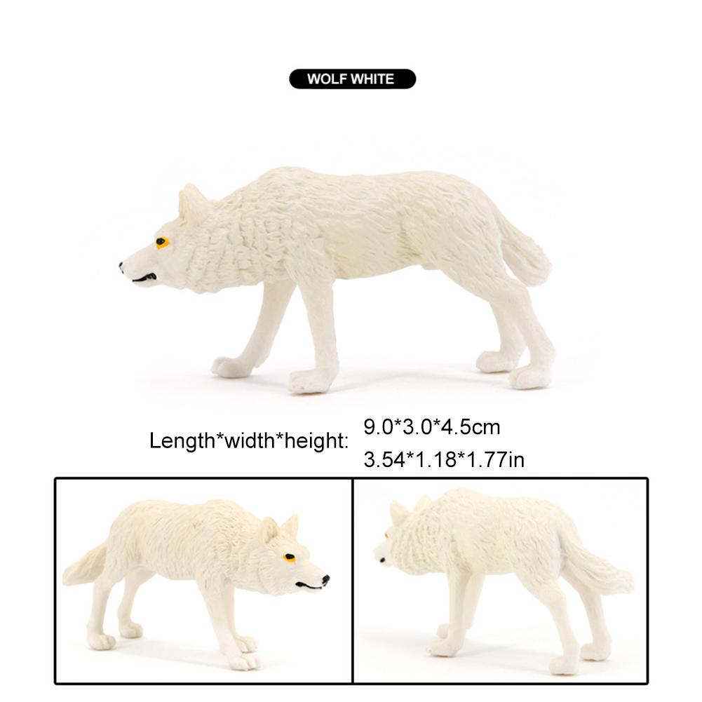Набор фигурок волка, реалистичные семейные фигурки волка, развивающие игрушки, топперы для торта для детей от 3 лет и U