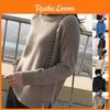Cozy Women Sweater Turtleneck Knitting Pullovers Solid Warm Female Casual Attire