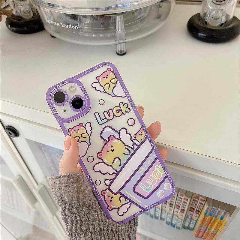 Силиконовый защитный чехол Zhitai Cartoon для iPhone 12/13/14/15 Pro