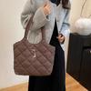 Women Padded Hobo Handbag Casual Crossbody Bag Diamond Quilted Tote Bag Padding Shoulder Bag Slouchy Travel Bag