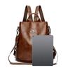 Женский рюкзак большой емкости, мягкая кожаная сумка через плечо, школьный рюкзак для школьников, дорожный рюкзак