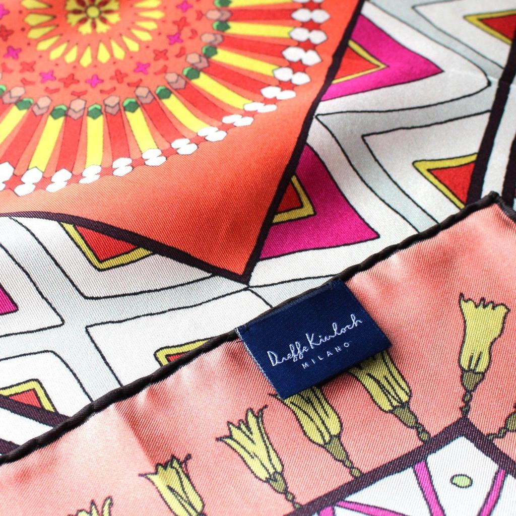 Used Dieffe Kinloch silk scarf
