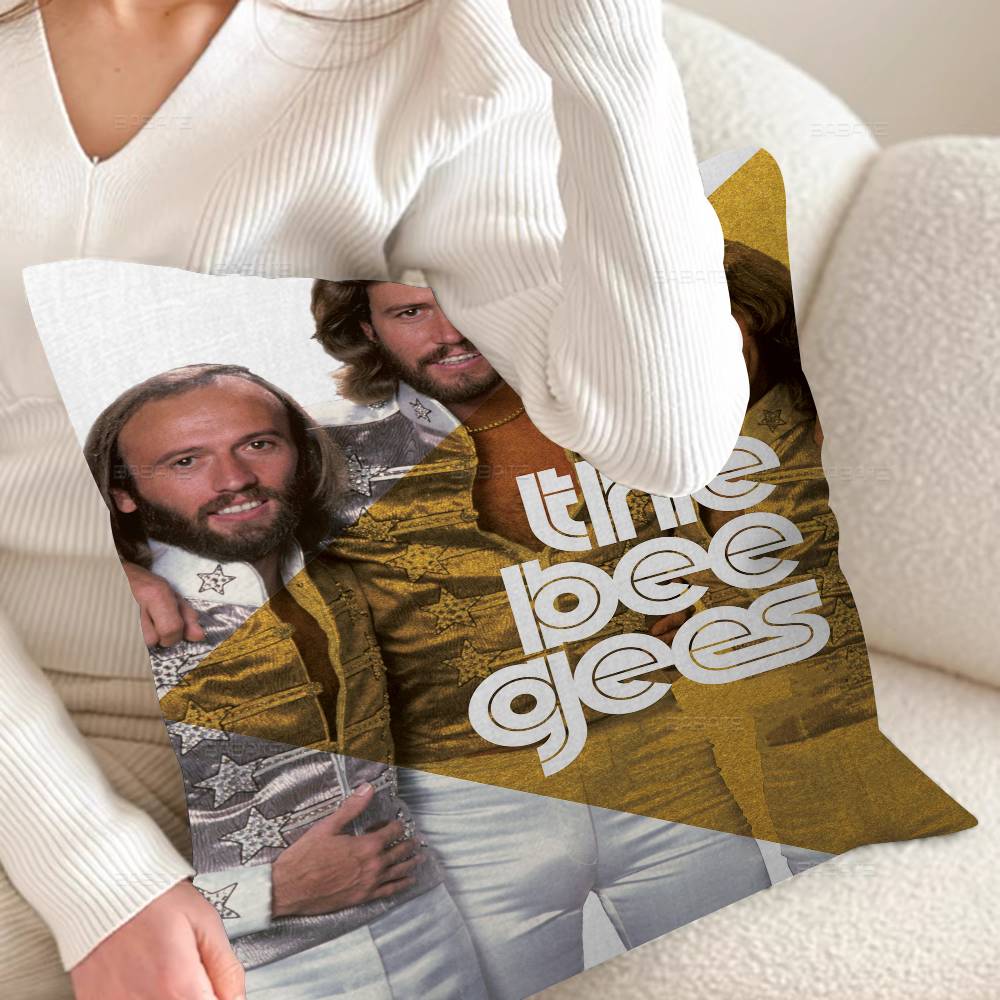 Крутая Подушка B-bee G-gees 45*45см Наволочка Декоративная Наволочка Домашняя Наволочка Для Подушки Дивана