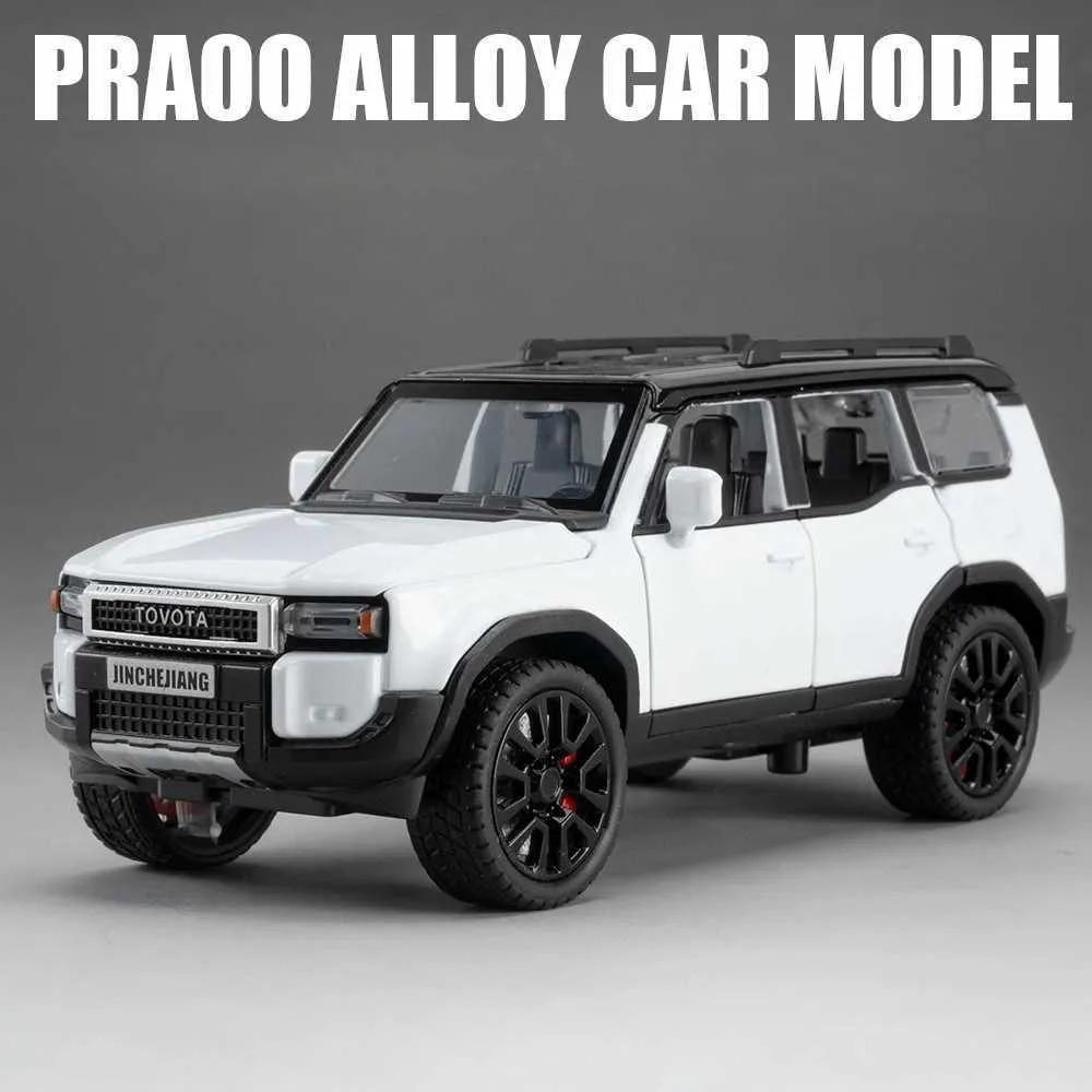 1/32 Toyota 2024 PRADO Land Cruiser литая модель автомобиля внедорожная игрушка из металла