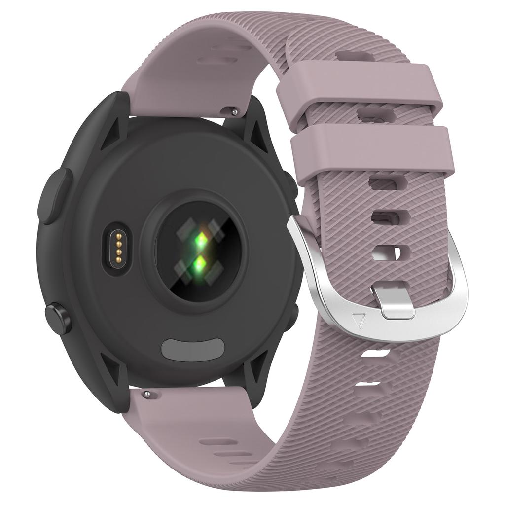 Силиконовый ремешок для часов Garmin Forerunner 256S 18 мм, с поперечной полоской, сменный ремешок
