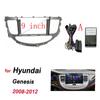 Car 2Din Audio Face Plate Fascia Frame For Hyundai Rohens Genesis 2008-2013 9" Big Screen Radio Stereo Panel Dash Mount Kit