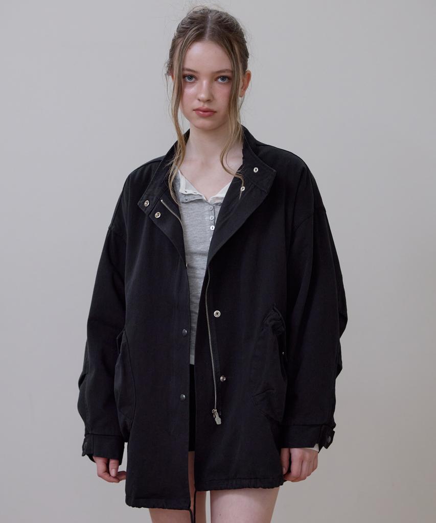 ROSEFRANTZ Overfit Padded Field Jacket [Black]