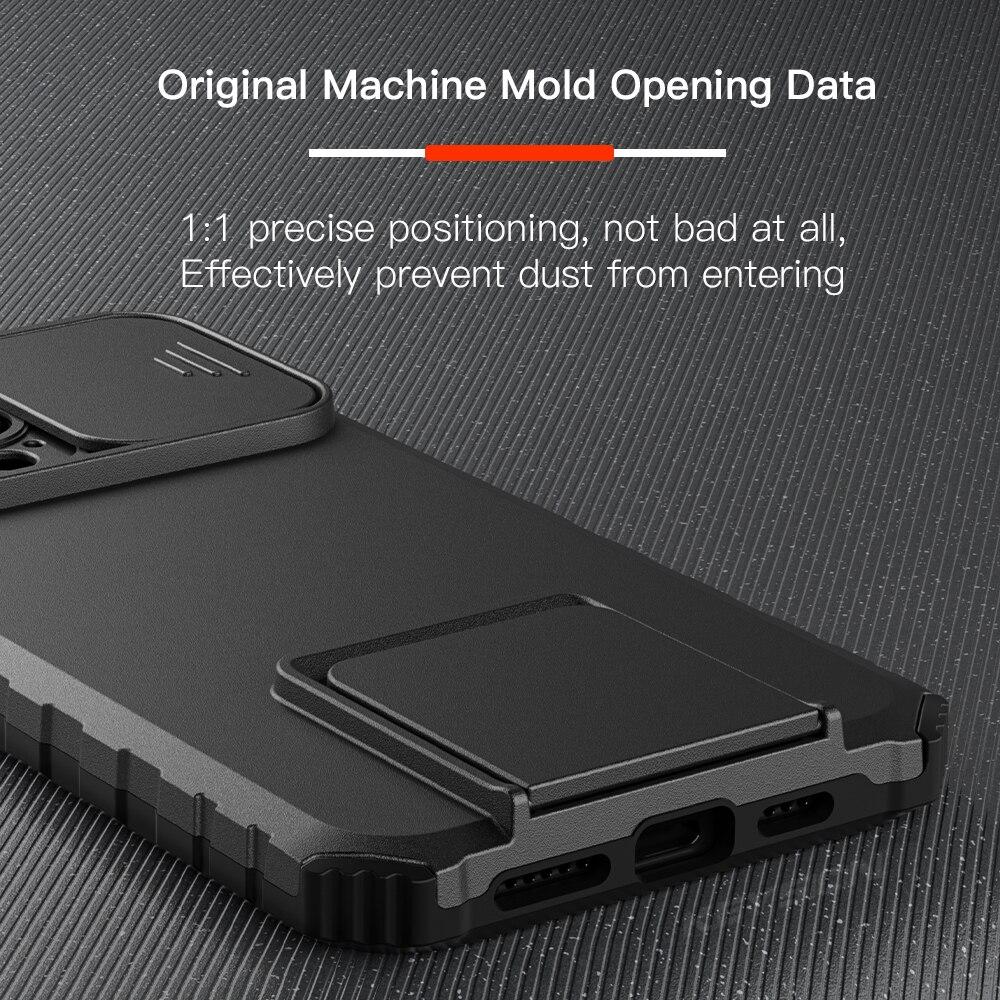KEYSION Противоударный чехол для iPhone 15 Pro Max 15 Plus, защита слайд-камеры, чехол для телефона с подставкой для iPhone 14 13 12 11 Pro