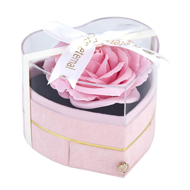 1PC Romantic Birthday Box Luxury Gift for Anniversary Heart Shaped Rose Gift Box Valentine's Day