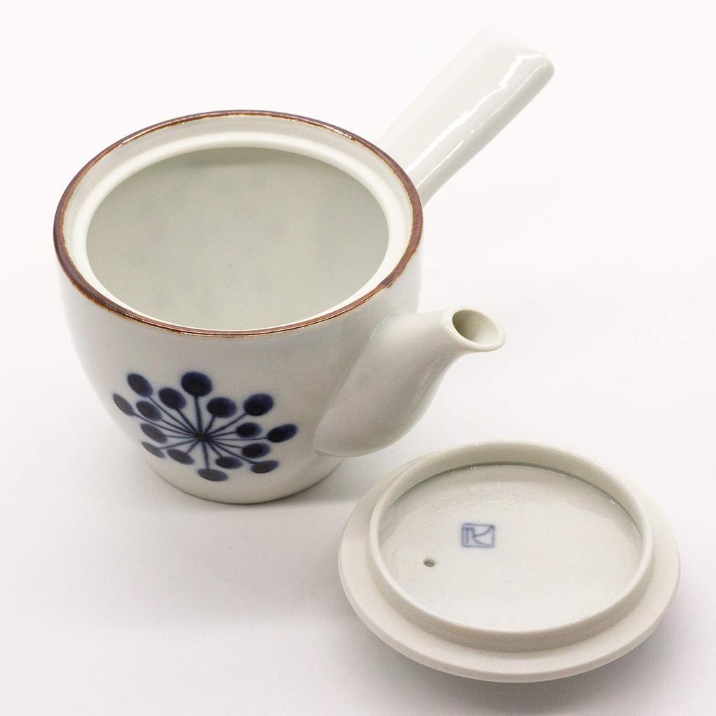 Чайник Arita ware 250 мл с цветочным узором в горошек, сделано в Японии 478502 (керамический фильтр)