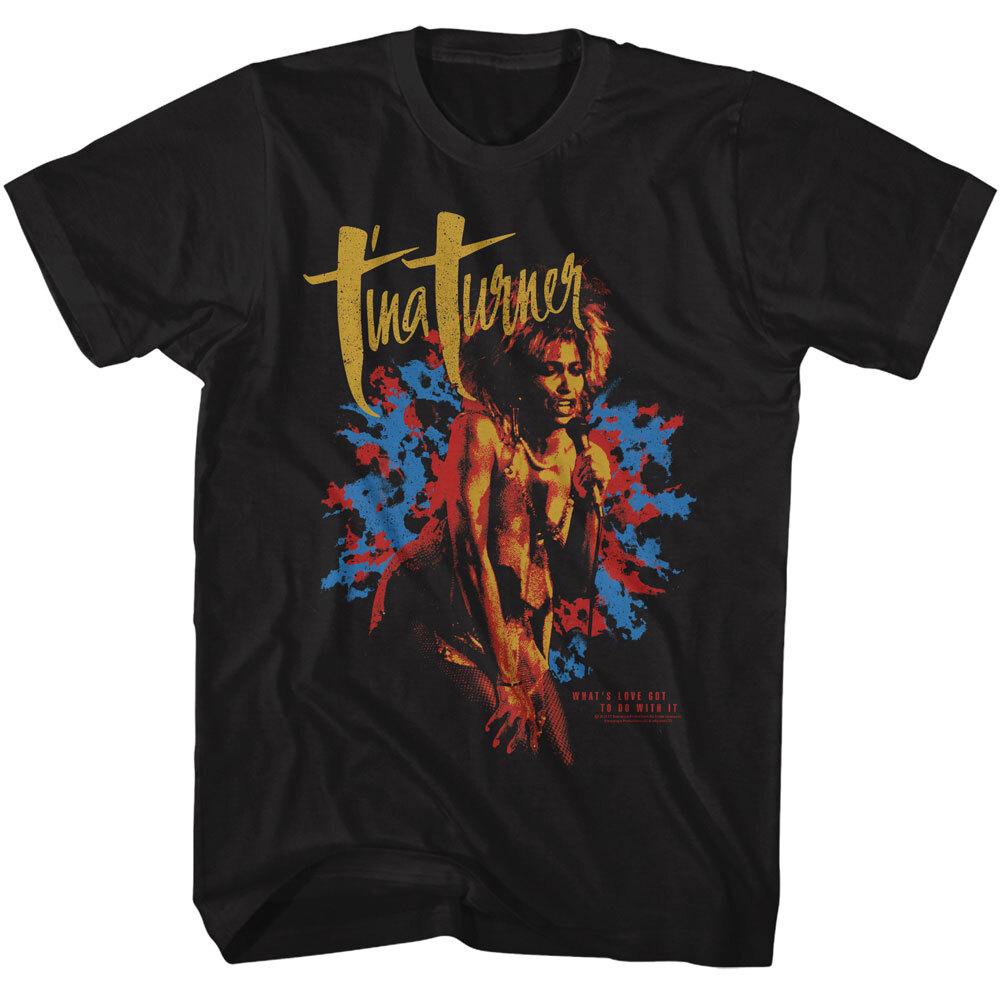 Tina Turner What's Love Got To Do With It Splatter Men's T Shirt Soul Rock Music