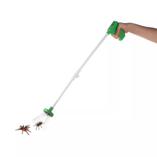 Ловушка для пауков с длинной ручкой, бесконтактный захват для пауков, инструмент для сбора насекомых, складная ловушка для тараканов для использования в помещении и на улице