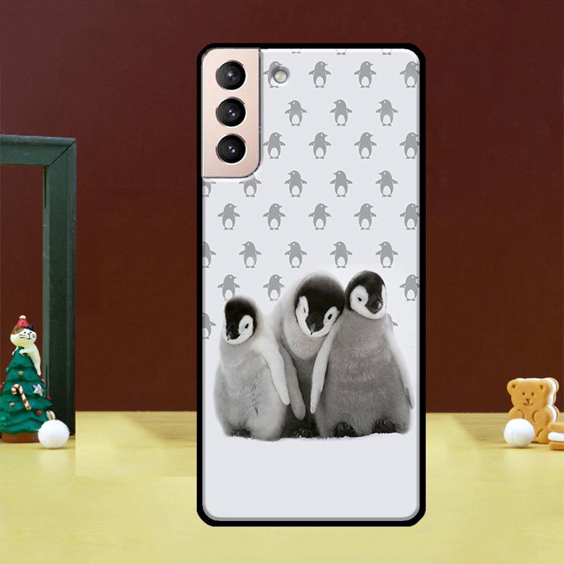 Чехол-пингвин для Samsung Galaxy S23 S21 S22 Ultra S8 S9 S10 Note 10 Plus Note 20 Ultra S20 FE