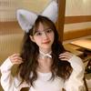 Plush Cat Ears Headband Cosplay Party Halloween Handmade Hair Hoop Party Atmosphere Photography Prop