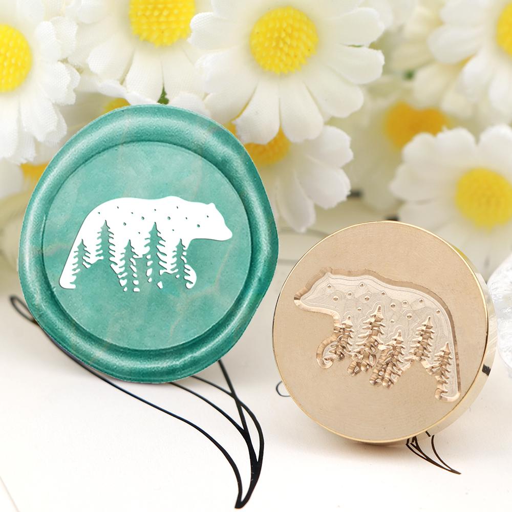 Коллекция животных Сменная головка для восковой печати Латунная головка для опечатывания Только для креативных подарков Конверты Приглашения Открытки