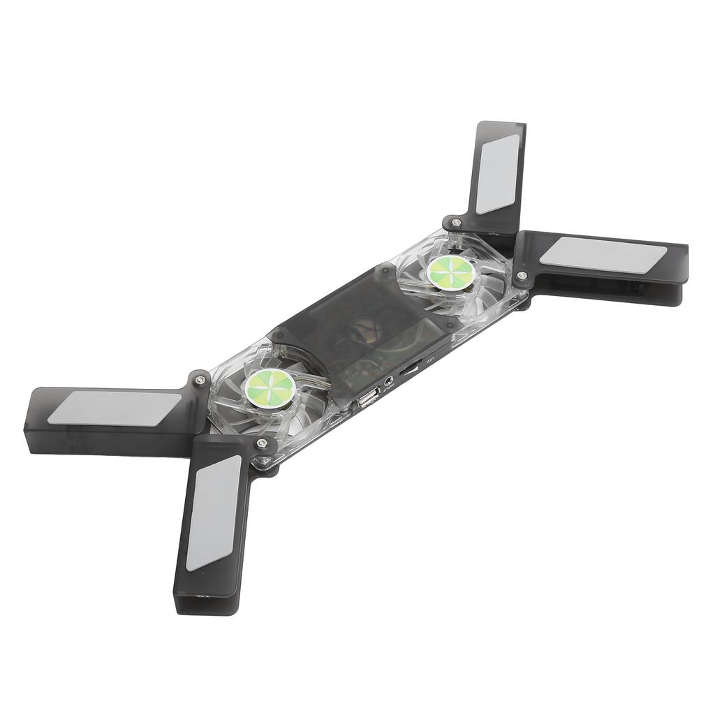 Laptop Cooler Pad Dual Fan Light Emitting Notebook Speaker Foldable Cooling Stand DR-2009A