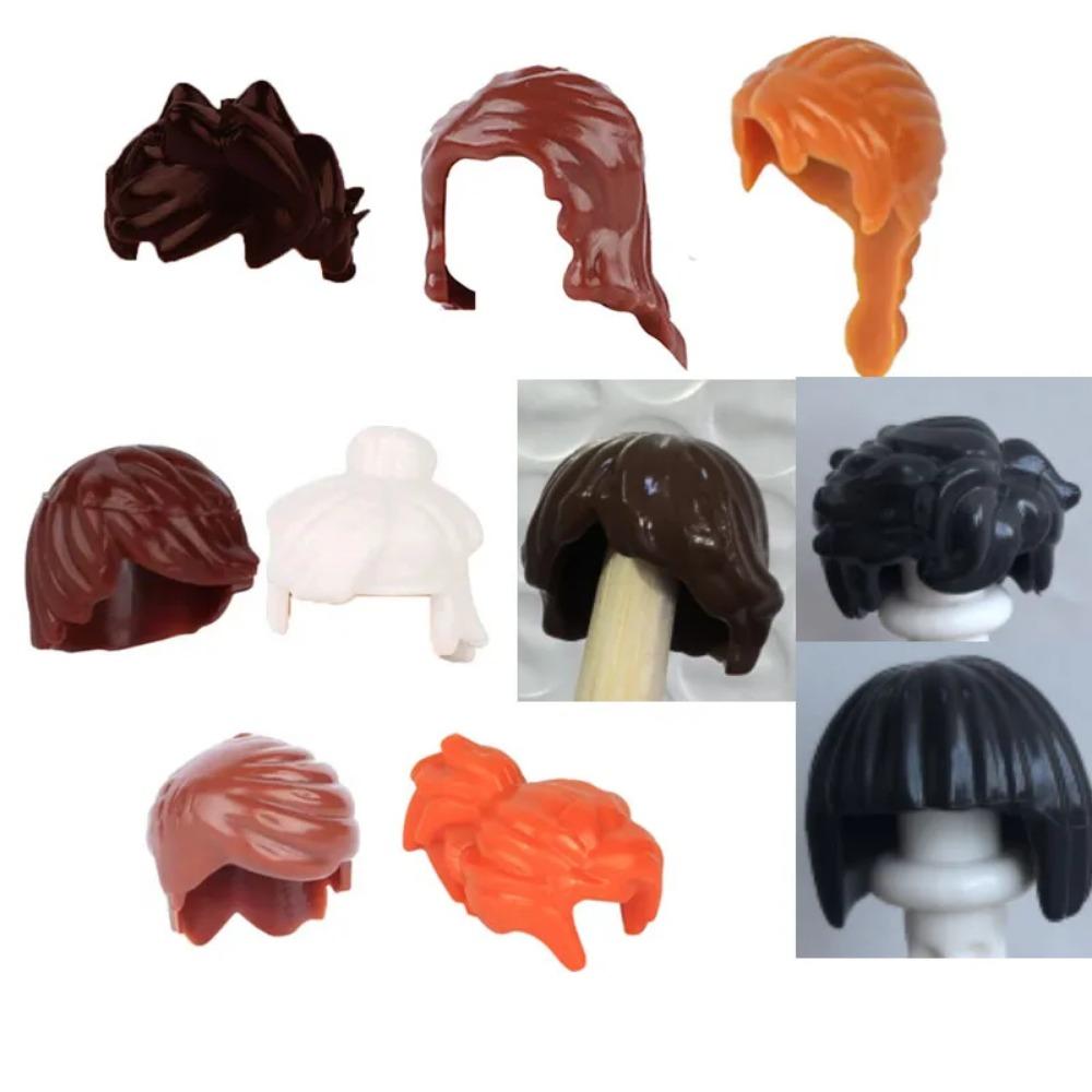 City Building Blocks Body Character Clothing Accessories Helmet Hat Colorful Hair Hairstyle Mini Brick Compatible Toy Gift X040